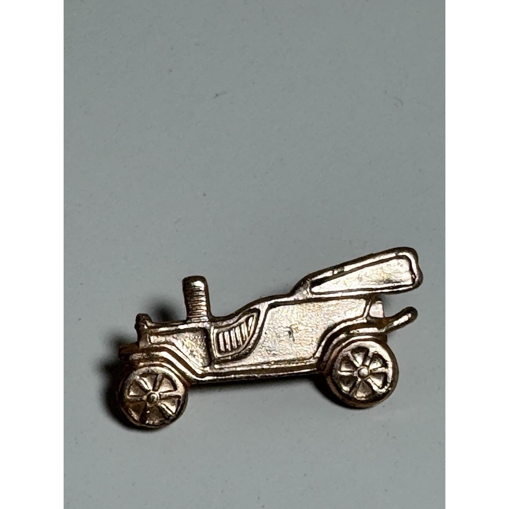 Vintage Gold Tone Early 20th Century Antique Car Lapel Pin Classic Automobile
